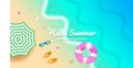 Banner for a summer day, for promotion summer, a summer sale and etc, summer file eps can editable