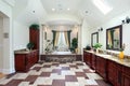 Master bath with columns Royalty Free Stock Photo