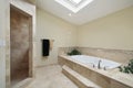 Master bath in luxury home Royalty Free Stock Photo