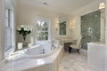 Master bath in luxury home