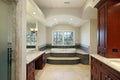 Master bath in luxury home Royalty Free Stock Photo