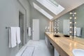 Master bath with skylights