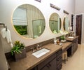 Master Bathroom With His And Hers Vanities Royalty Free Stock Photo