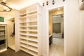 Master Bedroom Closet With Built In Shelving