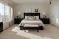 Master Bedroom Interior in New Luxury Home Royalty Free Stock Photo