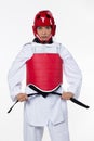 Master Black Belt TaeKwonDo Beautiful Woman Royalty Free Stock Photo