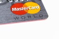 Master Card logo close-up with white background