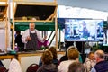 Ballina, County Mayo / Ireland - September 28, 2019: Food Fleadh Ballina 26th - 29th September 2019. Master chef is preparing food