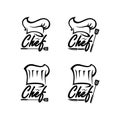 Master chef restaurant logo set template design Royalty Free Stock Photo