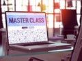 Master Class Concept on Laptop Screen