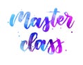 Master class lettering