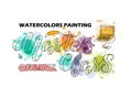 Watercolors painting master class online lettering Royalty Free Stock Photo