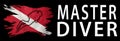 Master Diver, Diver Down Flag, Scuba flag Royalty Free Stock Photo