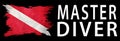 Master Diver, Diver Down Flag, Scuba flag Royalty Free Stock Photo