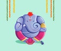 Illustration of Lord Ganpati for Ganesh