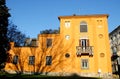 Master home completely yellow in Lodi in Lombardy (Italy)
