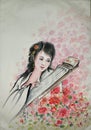 Master Lee Art - A Lady playing music