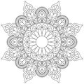 Circular Pattern Mandala Zentangle Henna Mehndi Tattoo, Decoration Circle Vector Clipart Floral Flower Decorative Ethnic Oriental