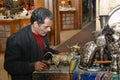 Master pattern makes the figures of animals made of metal
