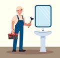 Master Plumber. Sanitary instrumentation equipment. A Professional Plumbing Company That Repairs Leaks And Blockages