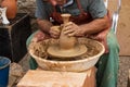 Master potter creating a clay jar or jar. Jimenez de Jamuz