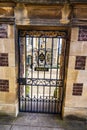The Master`s Gate at Jesus College courtyard in Cambridge, Cambridgeshire, England