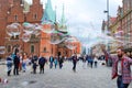 Master of soap bubbles in Wroclaw