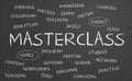 Masterclass word cloud Royalty Free Stock Photo
