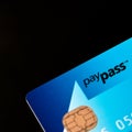 Masterdard PayPass credit card Royalty Free Stock Photo
