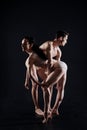 Masterful athletes demonstrating their skills in the studio