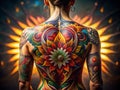 Masterful Back Tattoo Designs Composition and Artistic Techniques Explored Through Photography Royalty Free Stock Photo