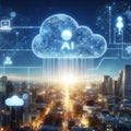 Mastering cloud and edge computing with deep dive into AI technology ai generated