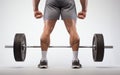 Mastering Deadlifts with Precision for Back and Leg Targets Isolated on White Background