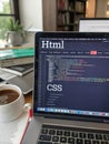 Mastering HTML and CSS: Essential Web Design Code for Developers Royalty Free Stock Photo