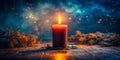Mastering the Rule of Thirds with Palmatoria Candlelight Photography Royalty Free Stock Photo