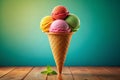 Mastering the Rule of Thirds: A Visually Appealing Ice Cream Illustration Explores Composition Techniques