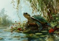 Mastering the Scenic Serenity: A Turtle\'s Favorite Spot in the N