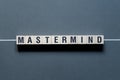 Mastermind - word concept on cubes