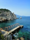 A masterpiece of nature Parus rock on the southern coast of Crimea