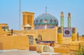 The dome of Imamzadeh Sayyed Fathoddin Reza Mosque, Yazd, Iran Royalty Free Stock Photo