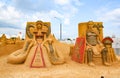 Masterpieces of Italian culture. Exhibition of sand sculptures.