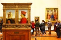 Masterpieces in Uffizi gallery, Florence