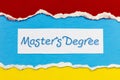 Masters degree university education college academic graduation knowledge