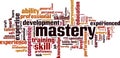 Mastery word cloud