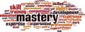 Mastery word cloud