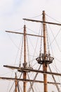Masts of a pirate ship Royalty Free Stock Photo