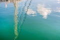 Masts reflections background Royalty Free Stock Photo