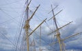 Masts, rigging and yardarms Royalty Free Stock Photo