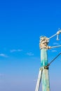 Masts of Sailboats Against a Blue Sky Royalty Free Stock Photo