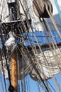 Masts, sails and rigging Royalty Free Stock Photo